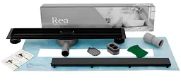 Душовий канал Rea Neo Pro 2в1 black 50 см REA-G0999 - мініатюра 2