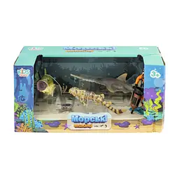 Фігурка Kids Team Морські мешканці: бичача акула, європейський пілорил, окунь, аквала (Q9899-P25_2) - мініатюра 2
