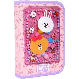 Пенал твердий Yes з клапаном HP-03 Line Friends Always Together (533731)