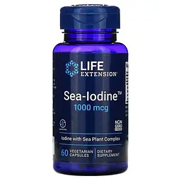 Йод Sea-Iodine 1,000 mcg 60 капсул Life Extension vit0005822