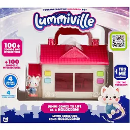 Інтерактивна іграшка Lummiville з цифровим улюбленцем - Будиночок з кошеням (930070IM)
