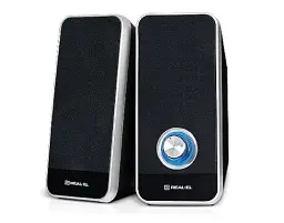 Колонки 2.0 REAL-EL S-80 Black, 2 x 3 Вт, пластиковий корпус, живлення от USB, керування спереду (S-80) - мініатюра 4