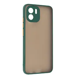Чехол-накладка для Xiaomi Redmi A2, Frosted Matte, зеленый, противоударный чехол с защитой всего корпуса, термополиуретан TPU + поликарбонат PC, ArmorStandart (ARM66742)