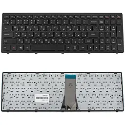Клавіатура для ноутбука LENOVO (Flex 15 Flex 15D G500s G505s S510p) rus чорний чорний frame