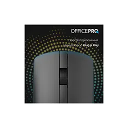 Мишка OfficePro M175B Silent Click Wireless Black (M175B) - мініатюра 8