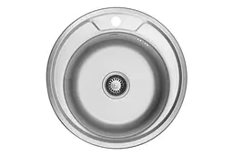 Кухонна мийка Kroner KRP Dekor-490 (0,6 мм) CV022761, Decor