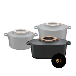 Каструля чавунна Fiskars Norden прямокутна 5 л (1026567) - мініатюра 6