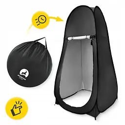 Намет туалет-душ, переодягальня Mountain Goat Pop-Up 200 x 110 x 110 см саморозкладний Black (P-5905973405195) - мініатюра 8