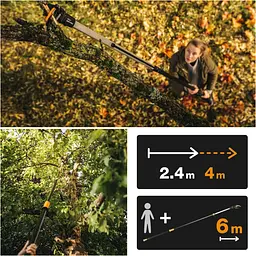 Сучкоріз Fiskars PowerGear UPX86 телескопічний універсальний (1023624) - мініатюра 8