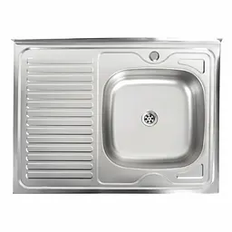 Кухонна мийка з нержавіючої сталі Platinum сатин 8060 R (0,5/160 мм), Satin