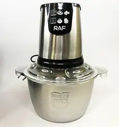 Універсальний подрібнювач кухонний RAF R7009G м'ясорубка чоппер 1000 Вт 2л - мініатюра 2