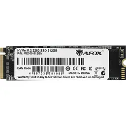 SSD накопичувач AFOX ME300 512GB [ME300-512GN] [142426] - мініатюра 2