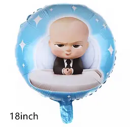 Кулька повітр. фольгована BOSS BABY 45см 835129/Pelican