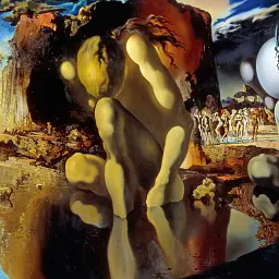 Інтер'єрна картина Метаморфози Нарциса, Сальвадор Далі, Salvador Dali, Metamorphosis of Narcissus, інтер'єрний декор, 40×60 см (id6097) - мініатюра 5