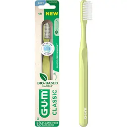 Зубна щітка GUM Classic Bio-Based Handle повна м'яка світло-зелена