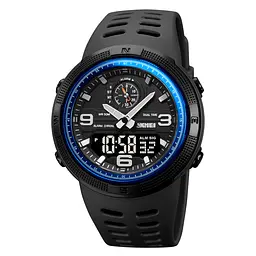 Чоловічий наручний годинник 1655BUBK Black-Blue Skmei acs0030649