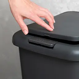 Відро для сміття MBM My Home з кришкою та педаллю 45 л антрацит (BIN-01 45L ANTHRACITE) - мініатюра 12