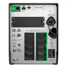 APC ДБЖ Smart-UPS 1000VA/700W, LCD, USB, SmartConnect, 8xC13 - мініатюра 4