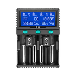 Зарядний пристрій для акумуляторів PowerPlant PP-A4 (Ni-MH,Cd,Li-ion,LiFePO4 / input AC 100V-240V DC 12V) (AA620173)