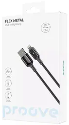 Кабель Proove Flex Metal Lightning 2.4A (1m) black (CCFM20001101) - мініатюра 2