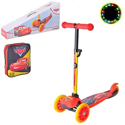 Дитячий самокат "Cars" Bambi LS2114 з рюкзачком 17х20 см - мініатюра 2