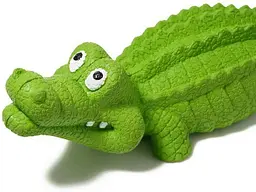 Іграшка для жування Derby Alligator з пищалкою, Зелений