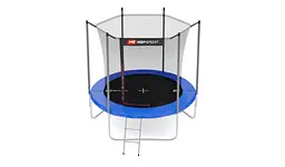 Батут Hop-Sport 8ft (244см) синій з внутрішньою сіткою - мініатюра 11