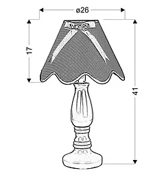 Настільна лампа Candellux 41-04710 LOLA - мініатюра 2