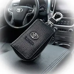 Автомобільна ключниця для ключів із логотипом Toyota (тиснена шкіра)