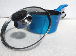 Ковш Meisterklasse MK-1046 blue marble 18 см 1,5л - мініатюра 10