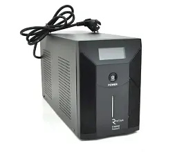 Джерело безперебійного живлення Ritar RTM2000 Proxima-D 1200W з дисплеєм Lin.int AVR 3 розетки Schuko - мініатюра 2