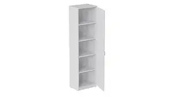 Пенал Анжело Ferrum-decor на 5 полиць із дверима 1900x500x380 ДСП Білий 16 мм (FRD-104942) - мініатюра 3