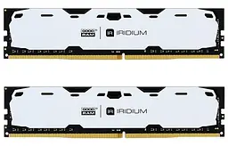 Модуль пам'яті GoodRam DDR4 16Gb (2x8) Iridium White 2400 MHz (IR-W2400D464L15S/16GDC) Б/в
