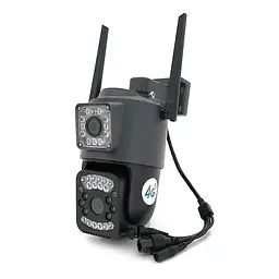 Відеокамера YOSO 2+2 Мп 4G з двома об'єктивами вулична SD картка YO-IPC41D4MP50 PTZ 2.8mm V380