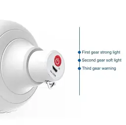 Лампа акумуляторна з гачком 120W + кабель Micro-USB біла - мініатюра 4