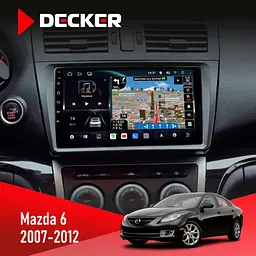 Штатна магнітола Mazda 6 (GH) 2007-2012 Decker D9-011 4x64, DSP, 4G, 360 Decker (НФ-00005976)