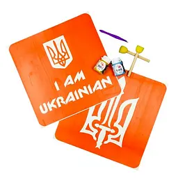 Набір для малювання по тканині "I Am Ukrainian, Тризуб" paint-n064-n059 - мініатюра 2