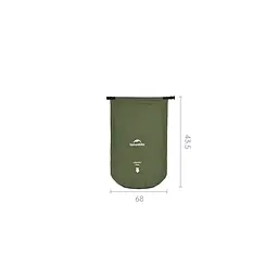 Матрац туристичний надувний одномісний Naturehike CNK2550WS019, 200х60х6.5 см, синій, для кемпінгу із мішком для надування - мініатюра 11