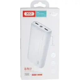 Портативна батарея XO PR122 20000 mAh біла 6920680875221 - мініатюра 2