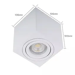 Точковий світильник MJ-Light KUBUS WH 12017 - мініатюра 3