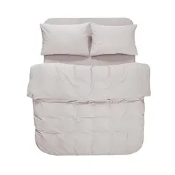 Постільна білизна Lotus Home Washed cotton - Kansas бежевий євро