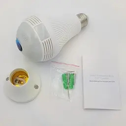 Панорамна IP WiFi камера Smart 3D лампочка з детектором руху та сигналізацією UKC H-302L - мініатюра 9