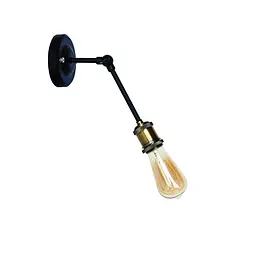 Бра настінне Levistella 752WG1103-1, E27, 60W, чорний з бронзовим патроном, метал, для дому