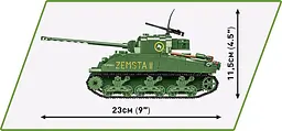 Конструктор COBI танк SHERMAN IC FIREFLY HYBRID 1:35 2276 - мініатюра 4