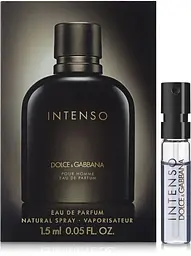 Оригінал Мініатюра Dolce & Gabbana Pour Homme Intenso 1.5 мл Парфумована вода - мініатюра 1