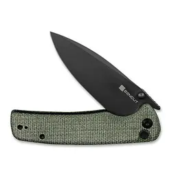 Ніж cкладний Sencut Sachse S21007-2 Micarta зелений - чорне лезо - мініатюра 7