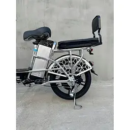 Електровелосипед E-scooter V12 двомісний 18 дюймів 600W 48V 16Ah + розкладний багажник сидіння - мініатюра 8