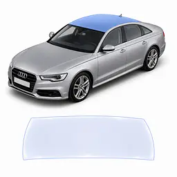 Антигравійна захисна бронеплівка за лекалами для Audi A6 C7 2011-2018 - зона даху