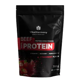 Протеїн Beef Protein, 700 грам Полуниця VitalHarmony fit0025978