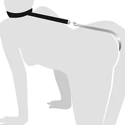 Анальний гак 3 з нашийником із натуральної шкіри Art of Sex - Anal hook, Чорний - мініатюра 4